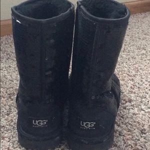 Women Sequin Ugg Boots